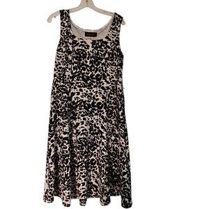 black label by evan picone Womens A Line animal Print Midi Dress Size 12